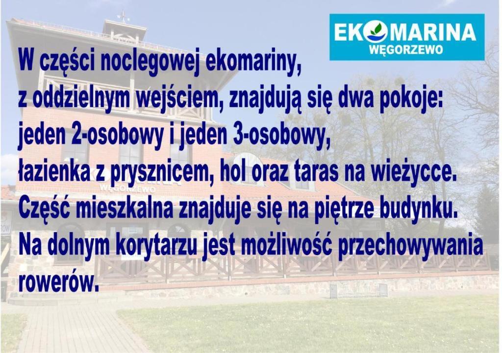 Ekomarina - Pokoj Noclegowy 2 Wegorzewo Bagian luar foto
